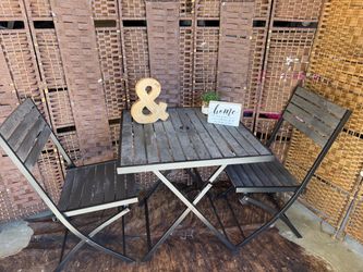 Outdoor Bistro Table and Chairs Set