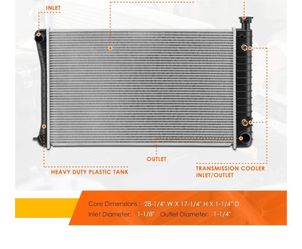 Heavy Duty Automotive Radiator with Transmission Cooler