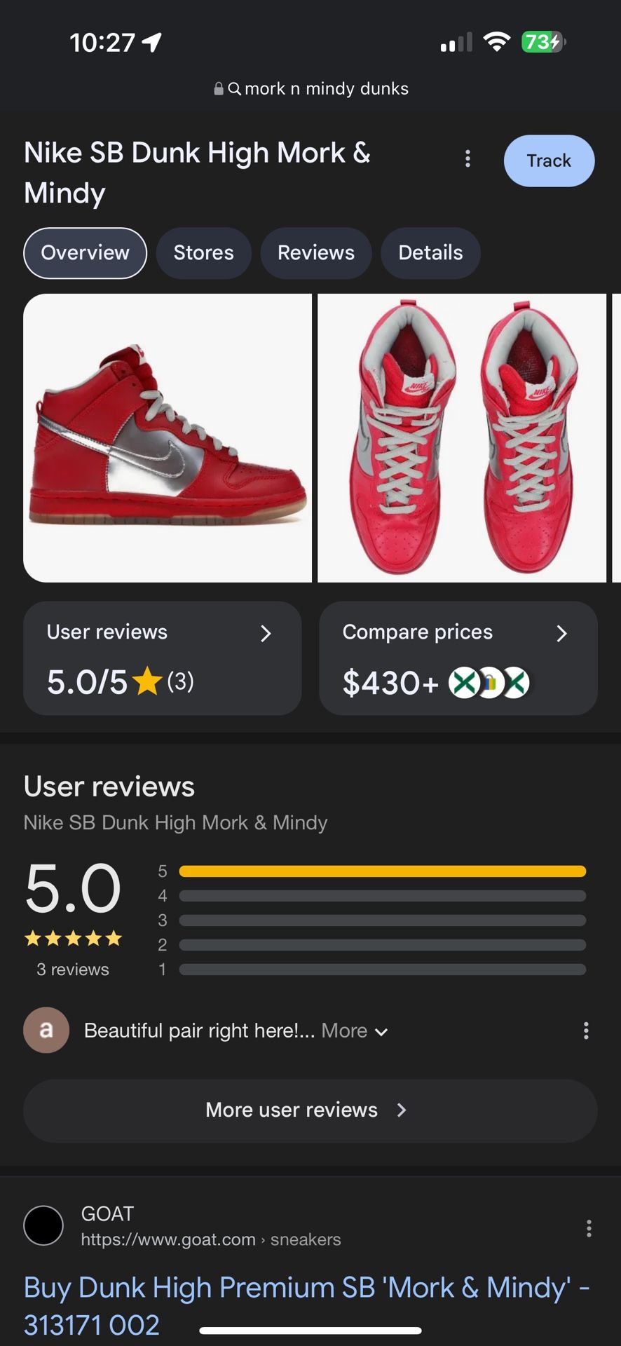 Dunk High Premium SB ‘ Mork & Mindy’ Size 10.5