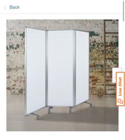Raisley 3-Section Mobile Magnetic Whiteboard Room Divider