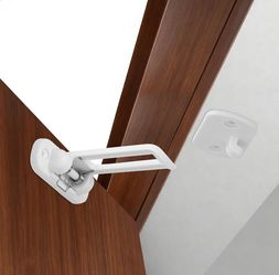 Child Safety Cabinet Locks (10 Pack) – Hidden Child Proof Cabinet Locks with Extra-Long Locking Arm, Strong Adhesive for Most Cabinets & Drawers, Easy