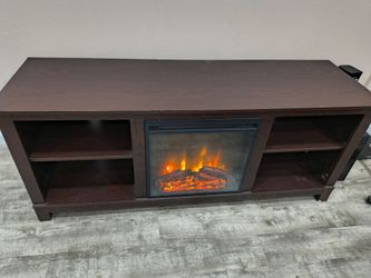 TV stand furniture with heater