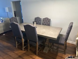 Dinner table and chairs