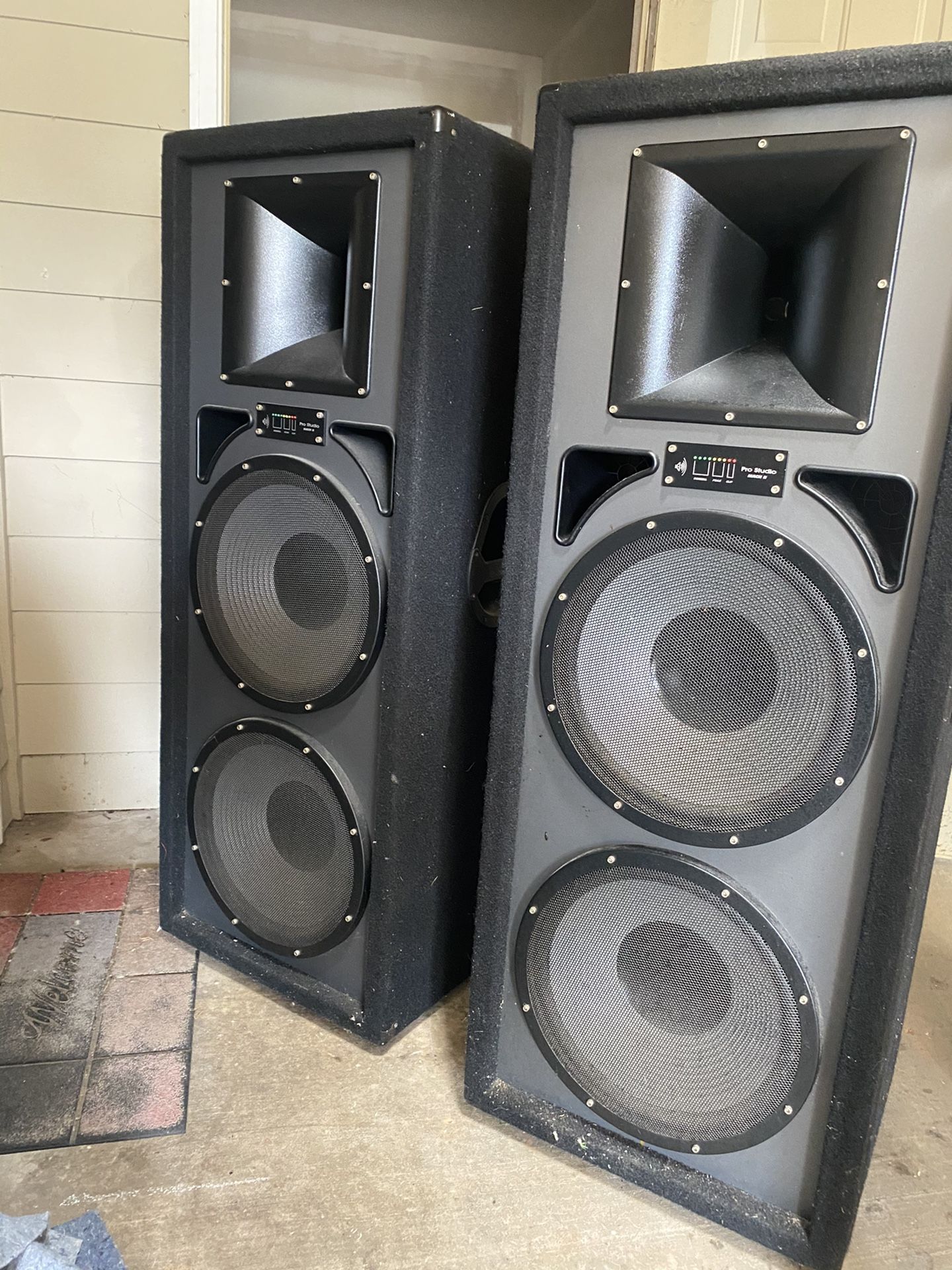 Pro studio speakers and Also with digital audio player