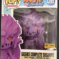 FUNKO POP NARUTO SASUKE SUSANO'O #1295 HOT TOPIC EXCLUSIVE 