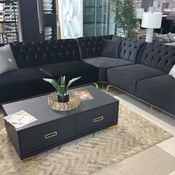 OM• $38 Initial • Brand New Black Sectional 