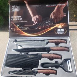 NEW In Box 6pc Kitchen Knife Set 