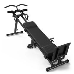 Total Home Gym, Multi-Functional Workout Machine with Total Over 100 Exercises, 700LBS Body Weight Resistance Training Equipment with Weight Holder, H