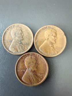 3 of the 1920 s Wheat pennies