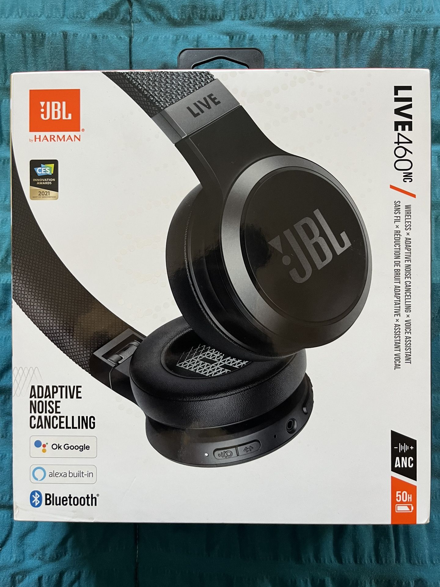 JBL Live 460NC Wireless Noise Canceling Headphones