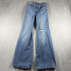 Levi’s Ridcage Bell Bottoms Women’s Size 24x32 Blue Wide Leg 90s Y2K #2058