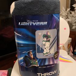 DISNEY PIXAR LIGHTYEAR New Super Soft THROW 45" X 60"