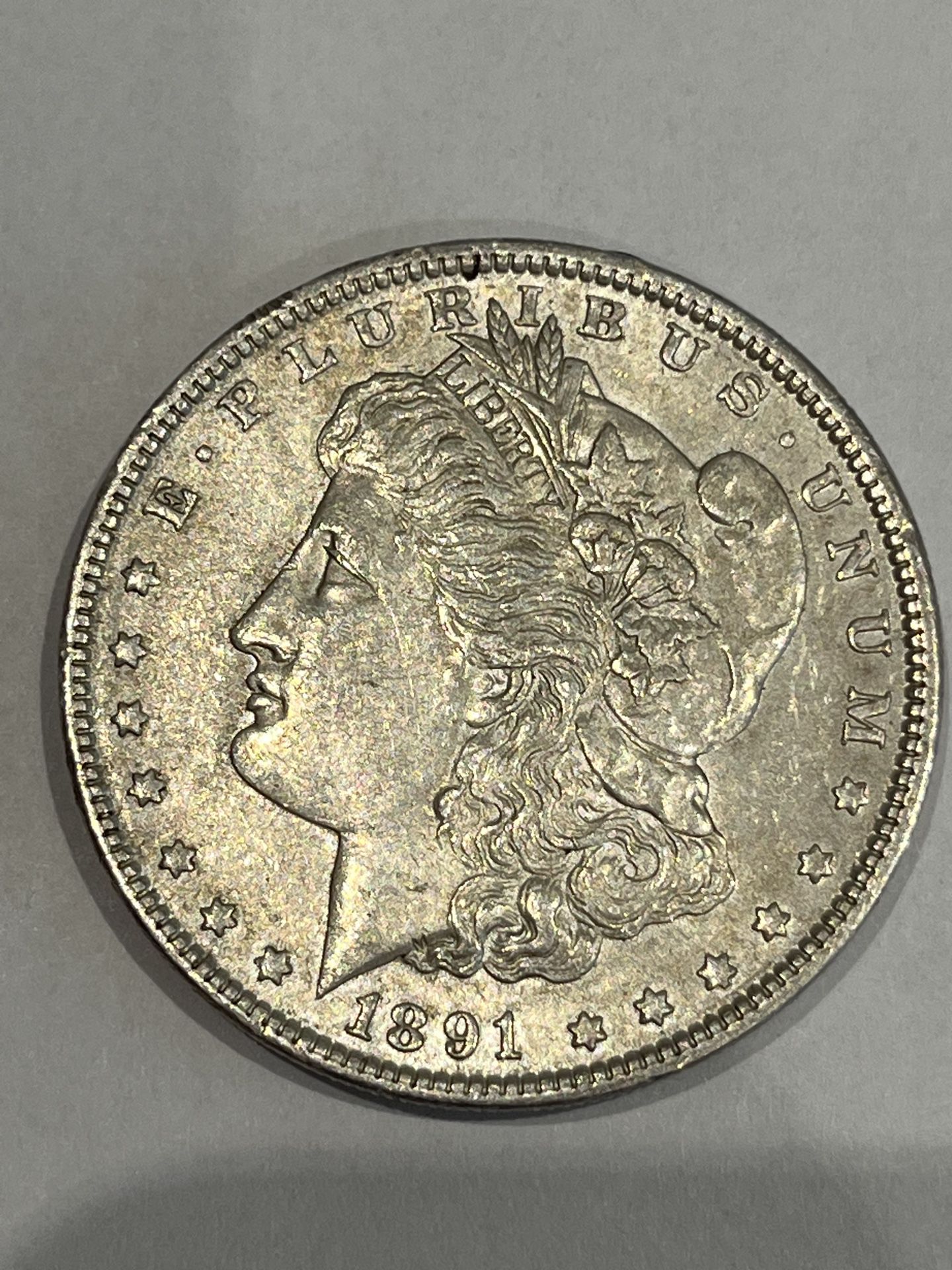 1891 Morgan 90% Silver Dollar 