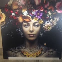 Flowers in Hair Wall Art   