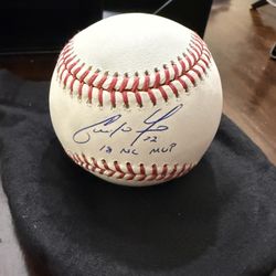 Fanatics under Wraps Christian Yelich Autograph Inscribed Baseball