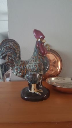 Ceramic rooster