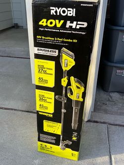 40V HP Brushless 650 CFM 160 MPH Cordless Leaf Blower and Carbon Fiber String Trimmer with 4Ah Batte