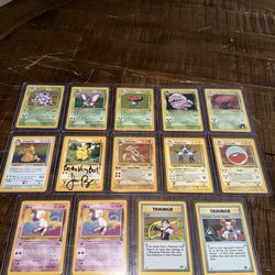 Vintage Pokemon cards