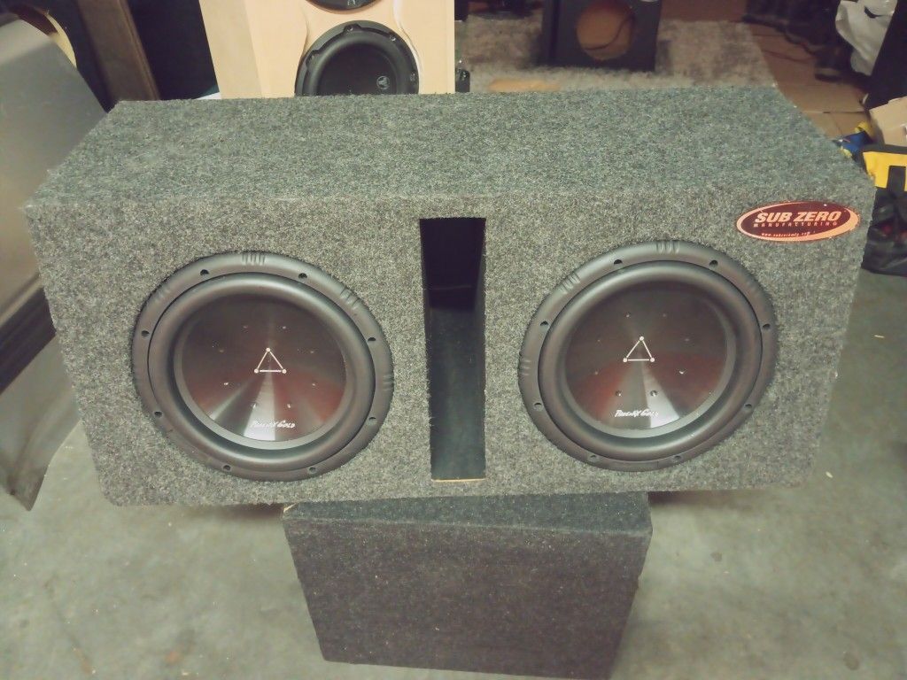 Phoenix Gold T1 Elite Series 10-in subwoofers. Amazing condition amazing sound. FREE DELIVERy AND DEMO IN THE PORTLAND VANCOUVER AREA 