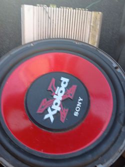 Sub woofers 2 12 inch along with custom box and amplifier