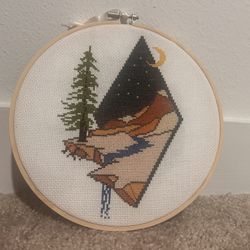 Embroidered Mountain Art