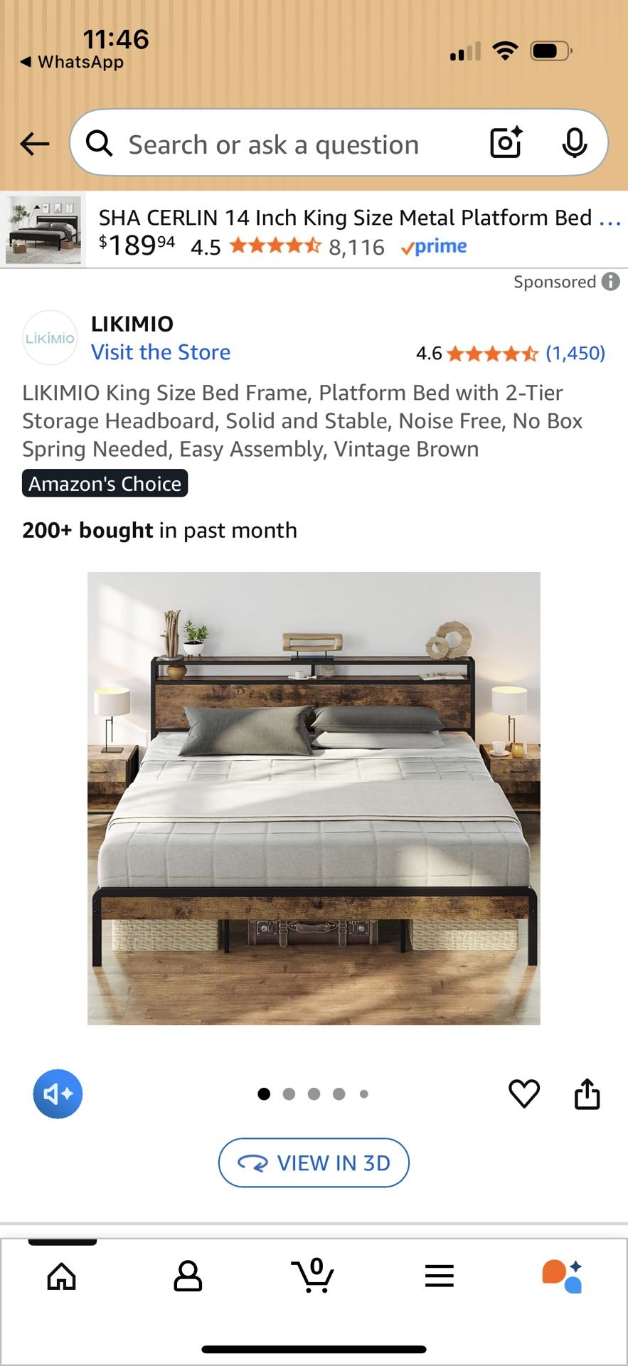 Queen Bed Frame - Brand New