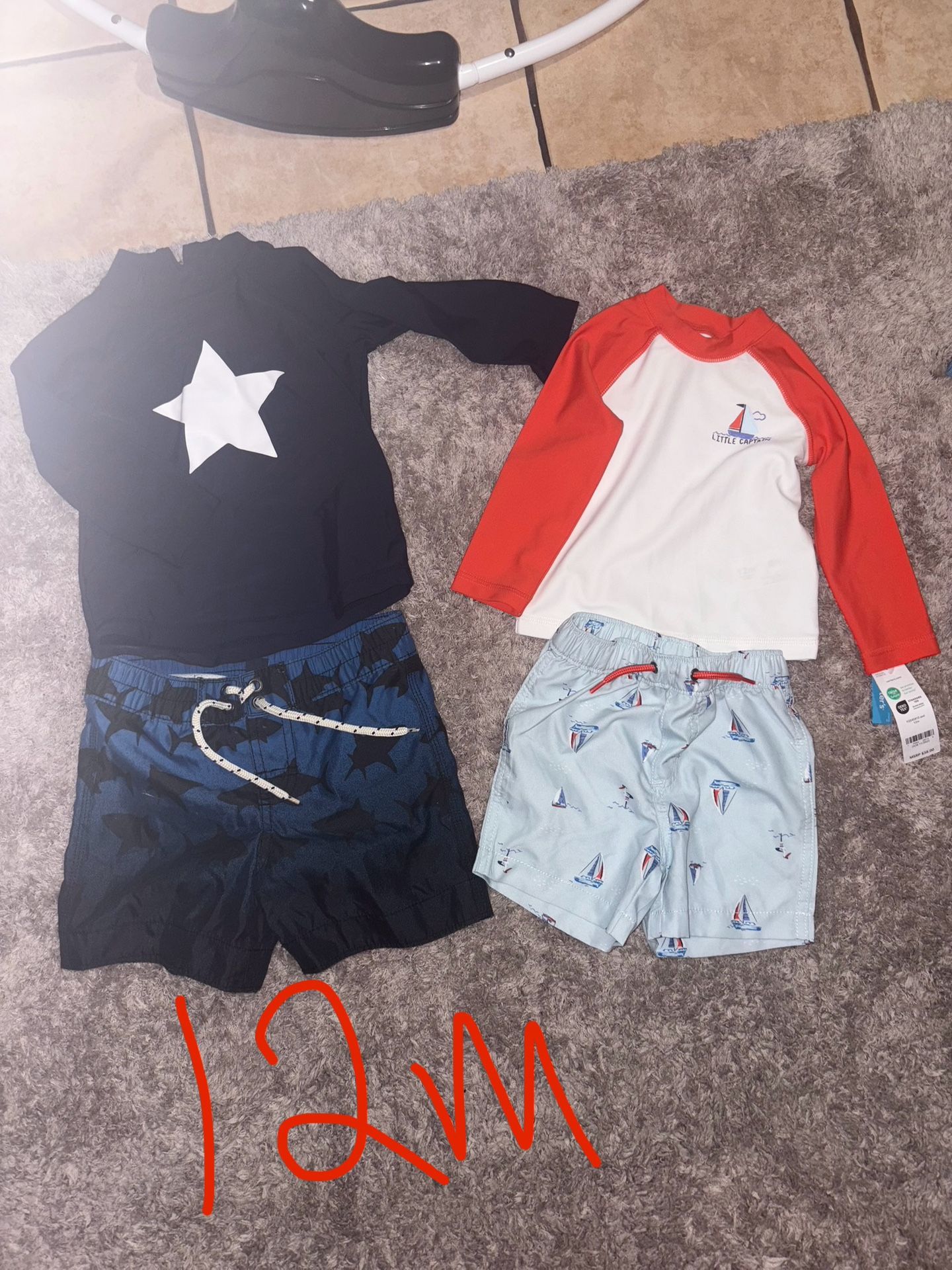 Baby boy swim set
