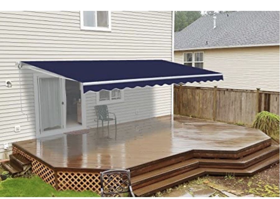 Awning retractable for home or trailer.