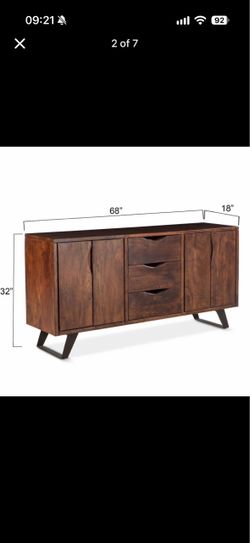 Nottingham 68-inch Acacia Wood Sideboard
