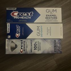 Crest 3D Brilliance And Pro Health Toothpastes