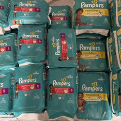Pampers Swaddlers, Cruisers, and Swim Pants 