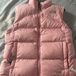 Northface Size Small Girls Pink Vest