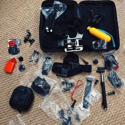 GoPro accessory kit with case
