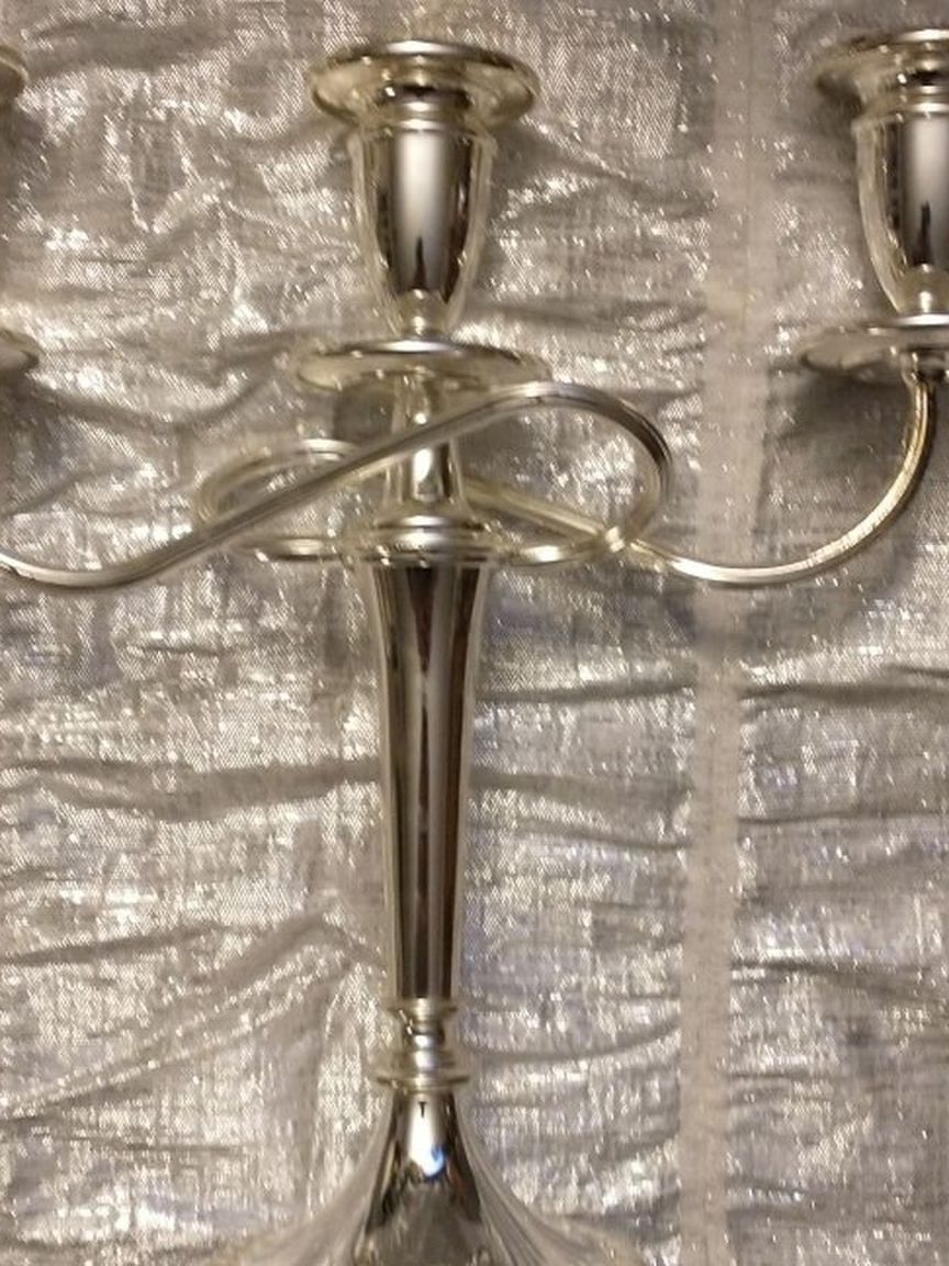 SILVER CANDELABRA VINTAGE, ENGLAND