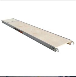 10 ft. L x 19 in. W Aluminum Scaffold Platform with 5/8 in. Plywood Plank for Standard and Arch Scaffolding Frames