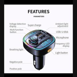 Bluetooth 5.0 FM Transmitter Handsfree Car Radio Modulator MP3 Player With 22.5W USB Super Quick Charge Adapter for Car