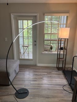 Modern Arc Floor Lamp with warm white light