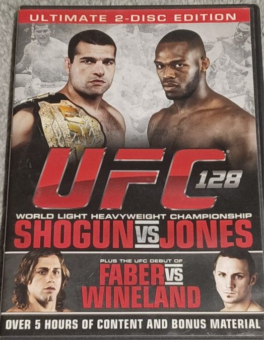 UFC DVD Shogun VS Jon Jones 2 Disc Set Scratch Free Like New Fight MMA Karate