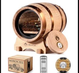 Oak Cigar Humidor Barrel - Brand New