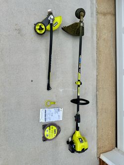 RYOBI 25 cc 2-Stroke Gas String Trimmer with  Edger Attachment