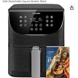 COSORI Pro Gen 2 Air Fryer 5.8QT, Upgraded Version with Stable Performance & Sleek New Look, 13 One Touch Functions, 100 Paper & 1100 Online Recipes, 