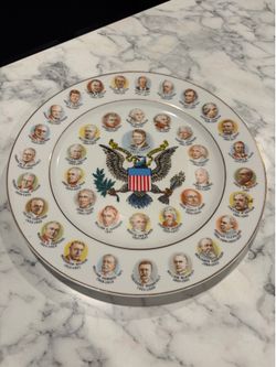 Presidential Plate ending with Jimmy Carter