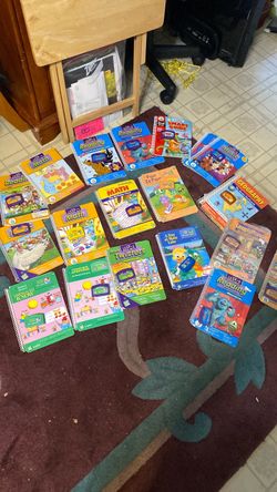 LeapFrog LeapPad Interactive Books with cartridges, each 10$