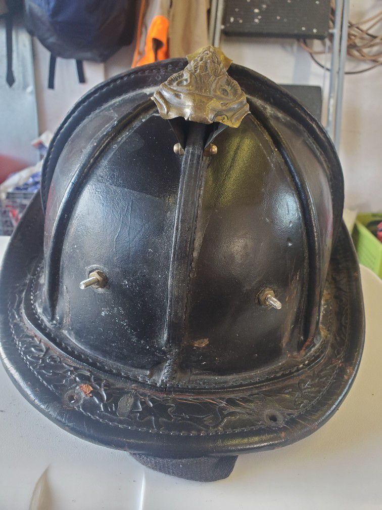 Leather Fire Helmet