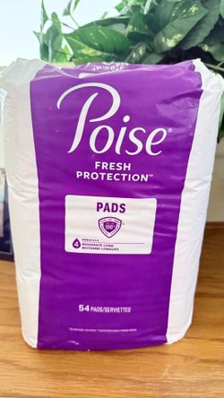Poise Fresh Protection Pads #4 Moderate Long 54 Count