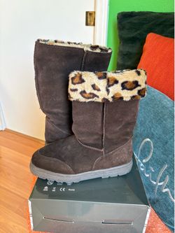 Leather Brown Boots UGG Style