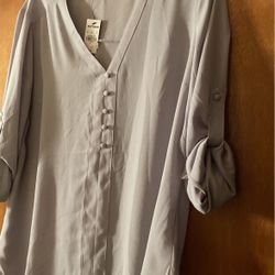 Blusa Gris Marca EXPRESS  Size LNew  $10.00 