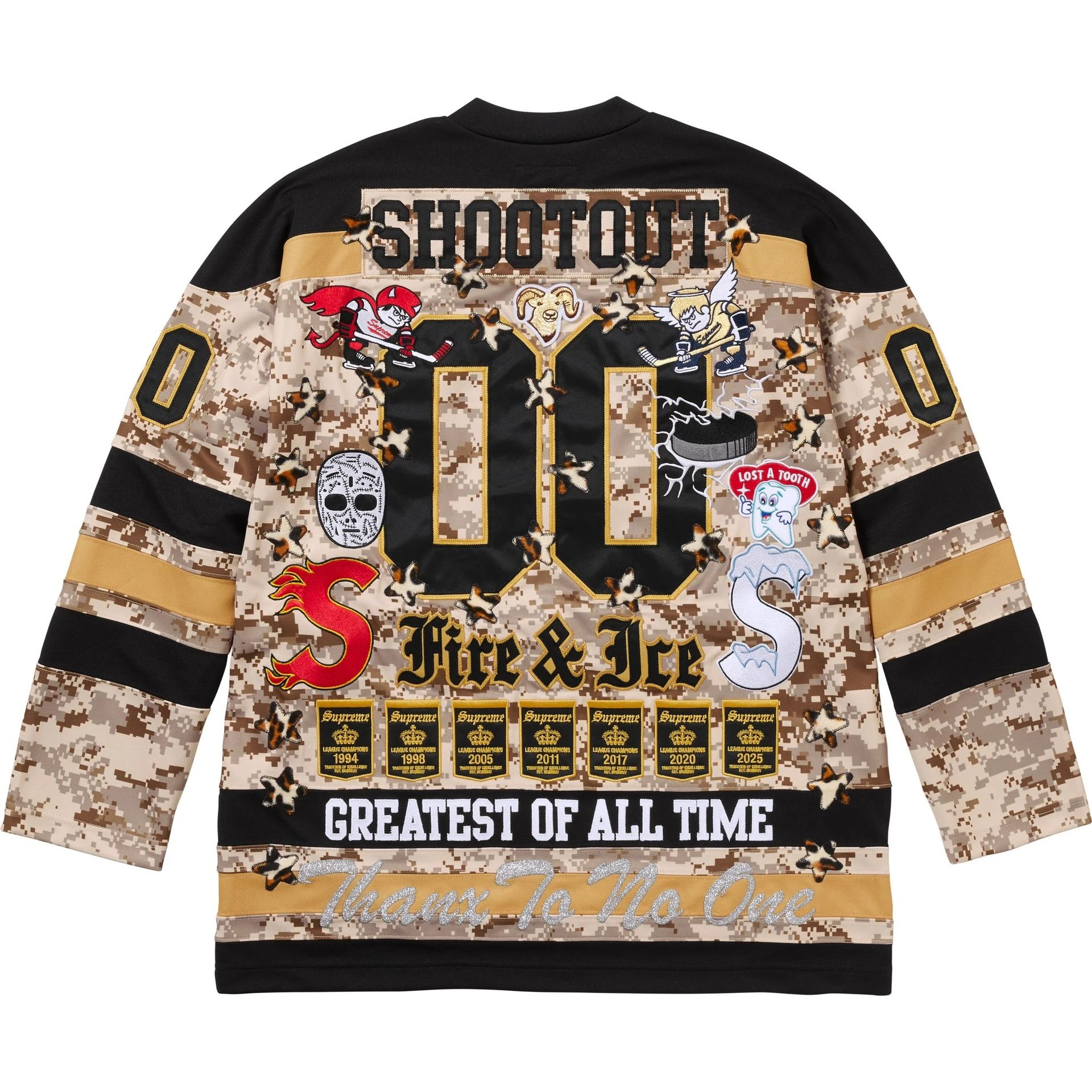Supreme Hockey Jersey Camo Fire & Ice 
