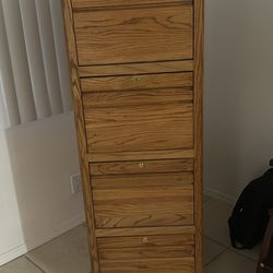 Oak Filing Cabinet