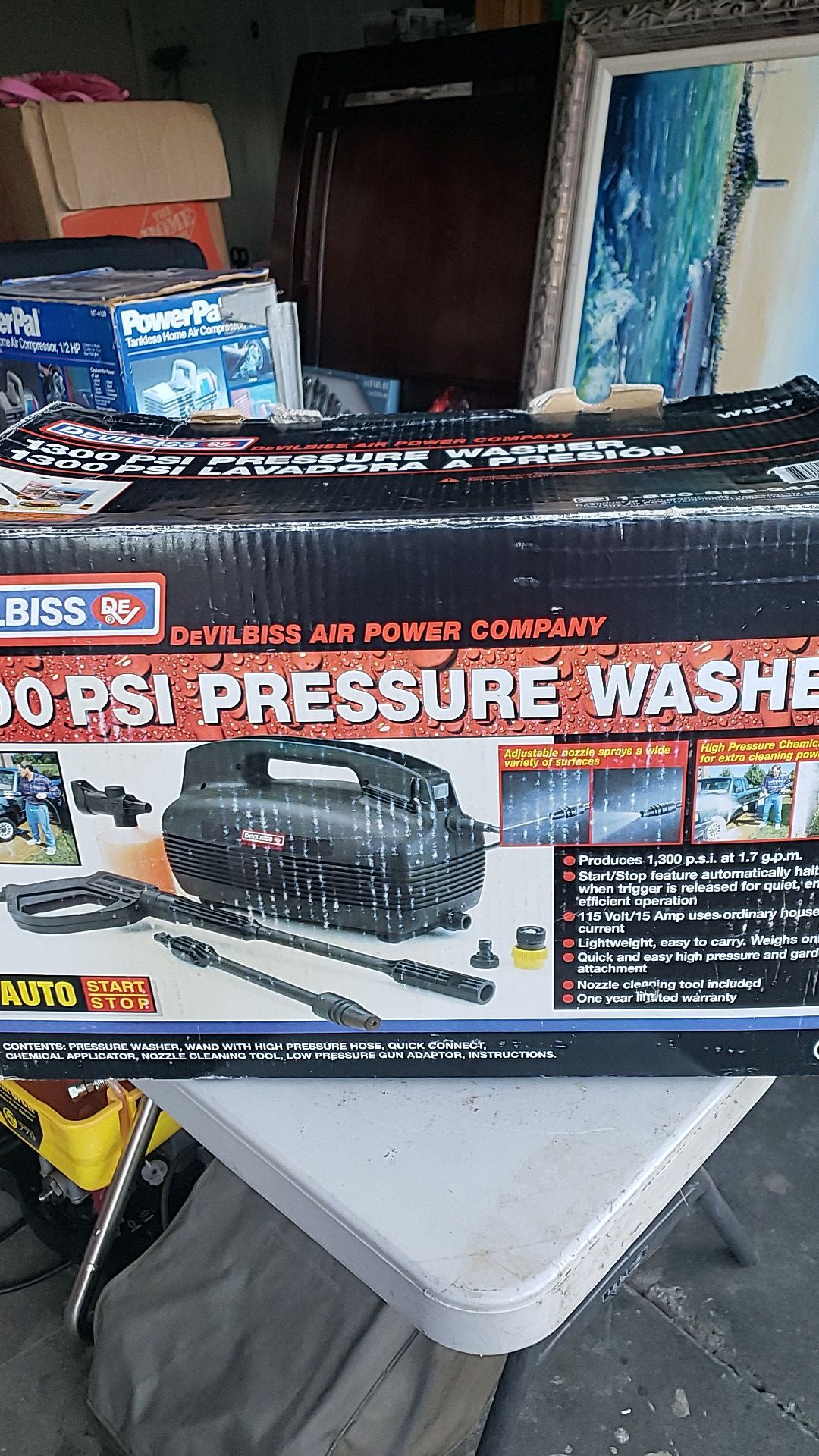 Devilbiss pressure washer 1300psi
